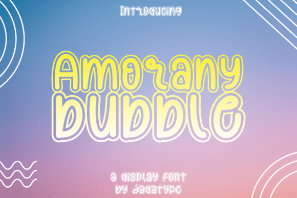 Amorany Bubble: A Font That Brings Playful Energy to Your Brand