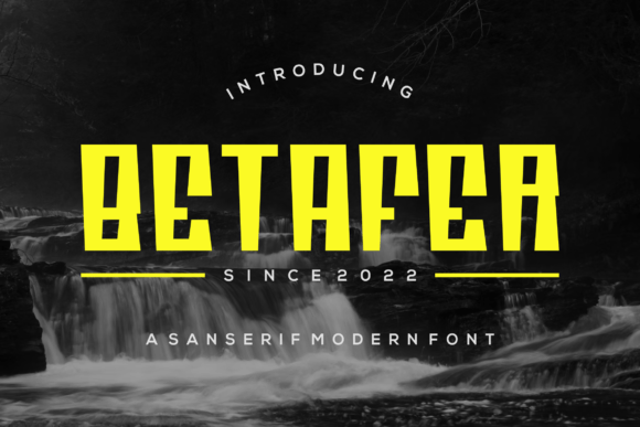 Betafer: A Display Font for Modern Web Design