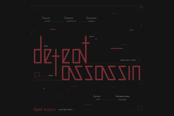Defeat Assassin: A Futuristic Font for Digital Design