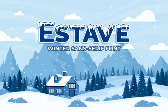 Estave: A Frosty Display Font for Campaigns That Need to Stand Out
