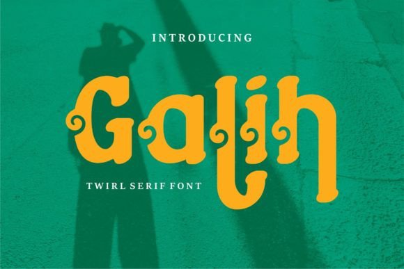Galih: A Modern Display Font for Crafters and Creators