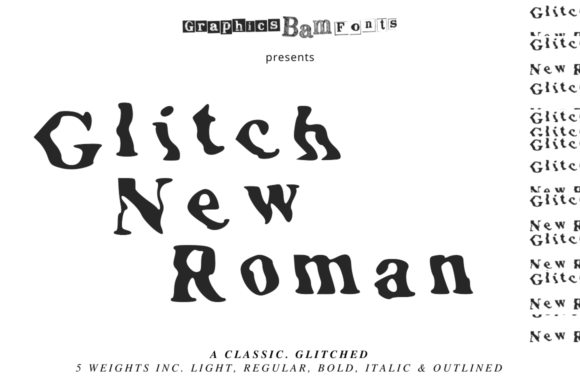Glitch New Roman: A Serif Font With a Digital Pulse