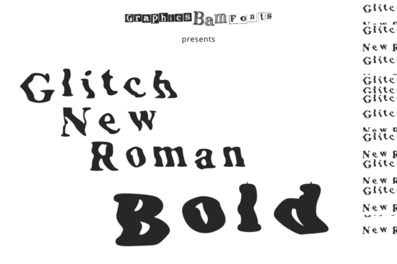 Glitch New Roman Bold: A Display Font for Editorial Impact