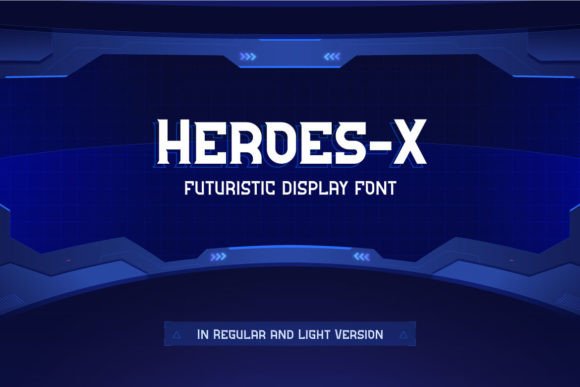 Heroes-x: A Futuristic Display Font for Editorial Impact