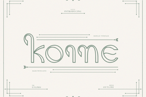 Koine: A Display Font with Quietly Modern Character