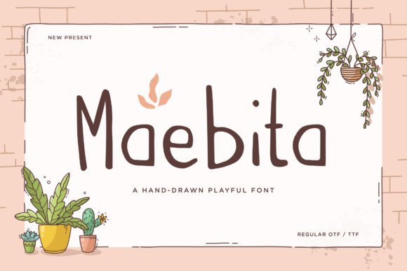 Maebita: A Hand-Drawn Font for Creative Web Design