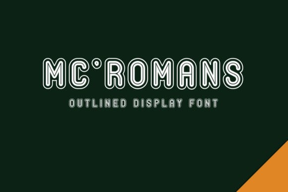 Mc Romans: A Modern Display Font for Editorial Mood