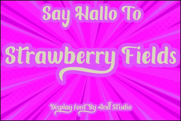 Strawberry Fields Font: A Bold and Beautiful Web Design Choice