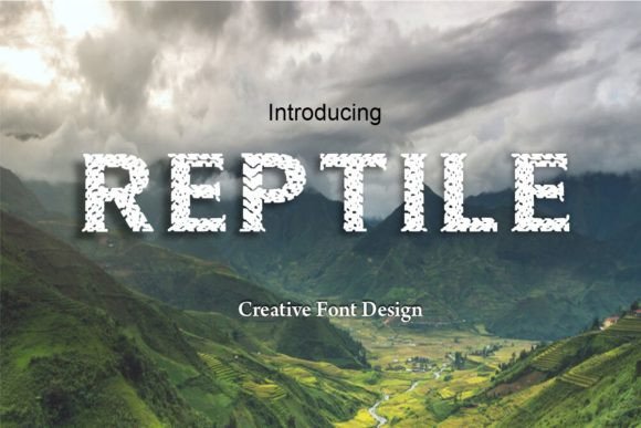 The Reptile Font: A Whimsical Tool for Creative Product Design