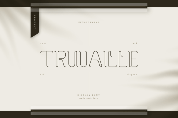 Truvaille: A Display Font for Thoughtful Editorial Design