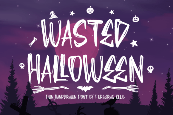 Wasted Halloween Font: A Spooky Typeface for Digital Design
