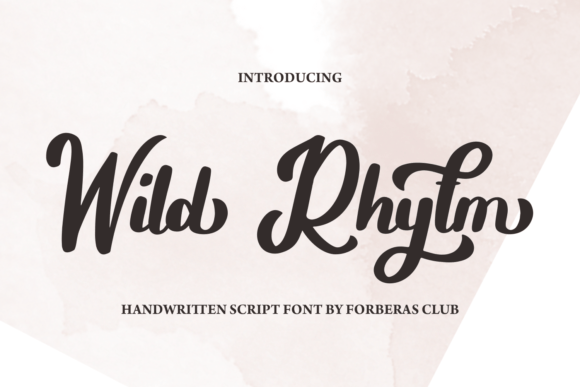 Wild Rhythm: A Display Font for Elegant Branding Stories